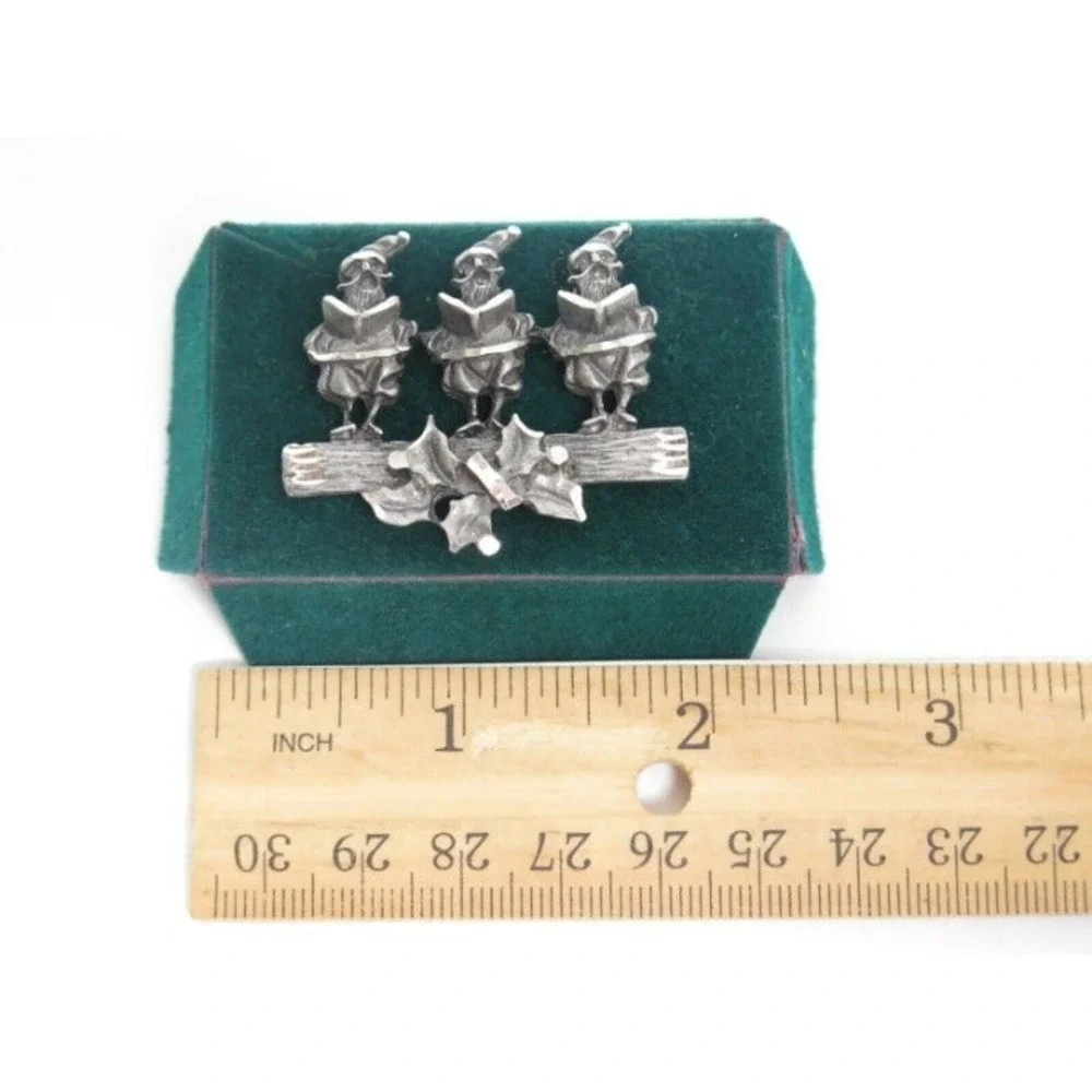 Vintage Christmas 3 Santa Clauses‎ Pin
